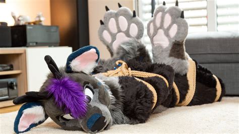 His new motto is "if you can&39;t beat them, then. . Fursuit bondage